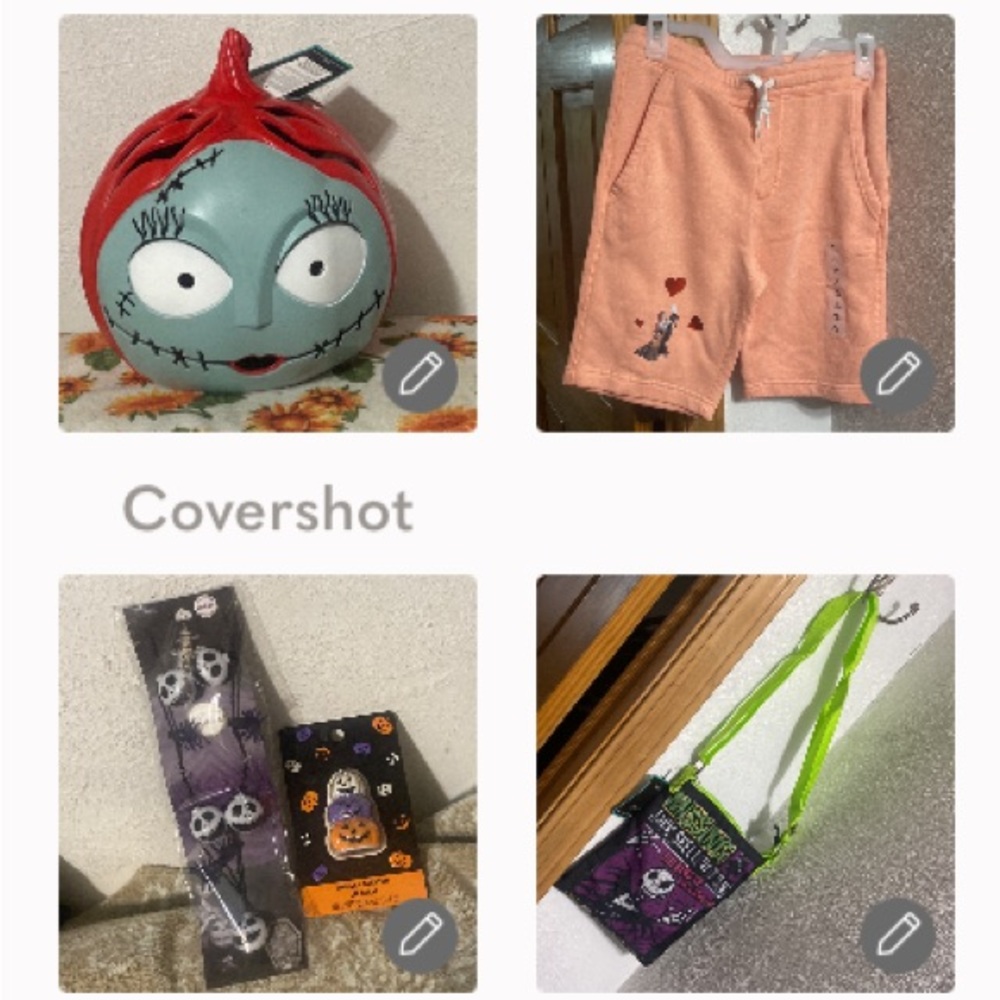 Jack purse+Sally🕷shorts szS+big light up Sally🎃+Lip💋balm+Jack Necklace